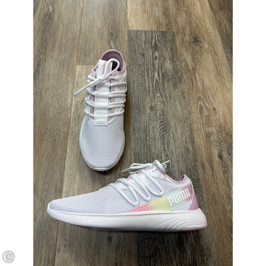 Shoes Athletic By Puma In Pink & White, Size: 9