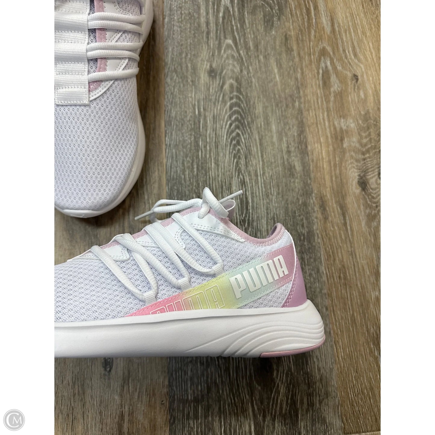 Shoes Athletic By Puma In Pink & White, Size: 9