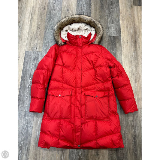 Coat Parka By Eddie Bauer In Red, Size: Xl