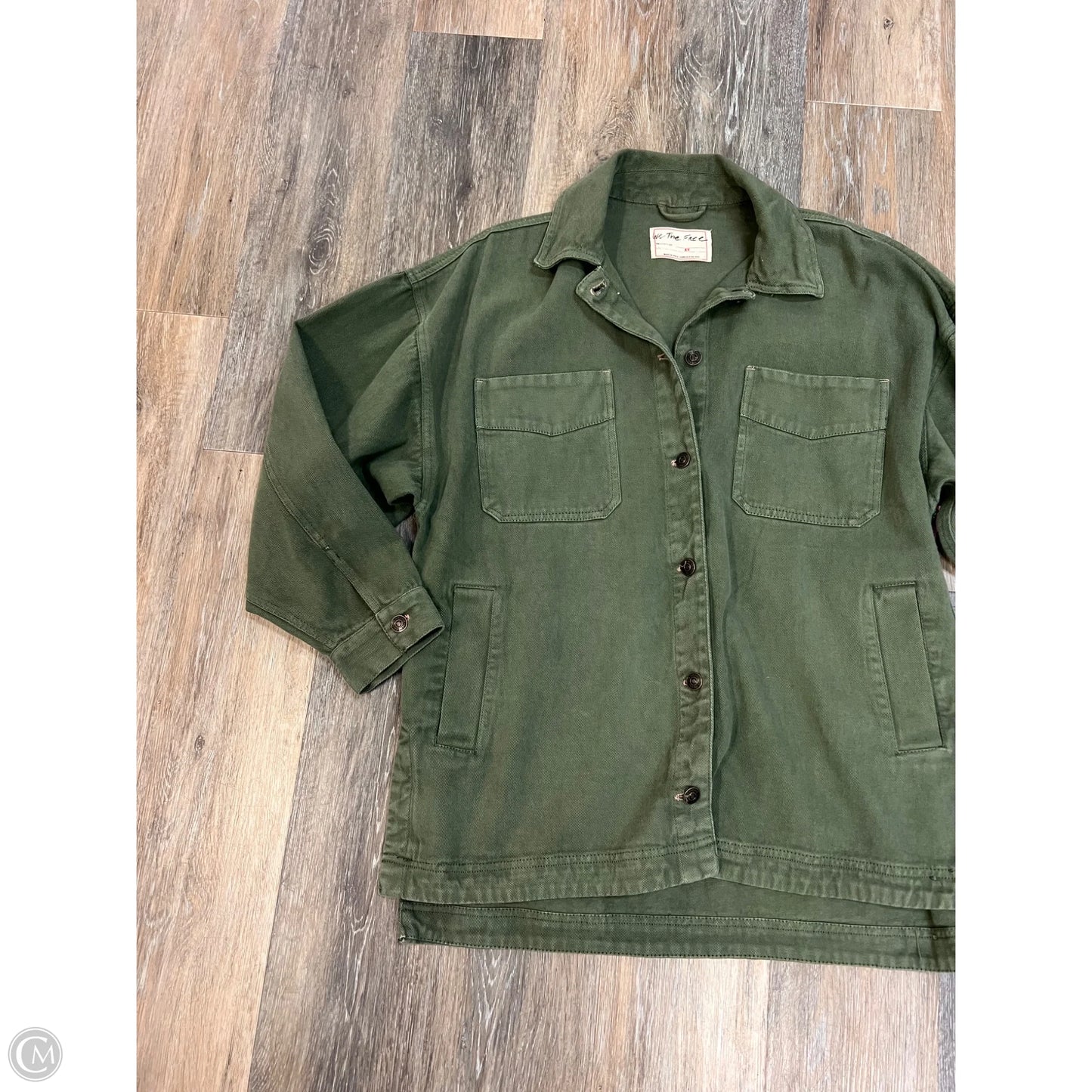 Jacket Denim By We The Free In Green Denim, Size: Xs