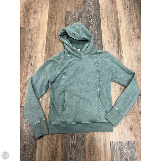 Athletic Sweatshirt Hoodie By Lululemon In Green, Size: 4
