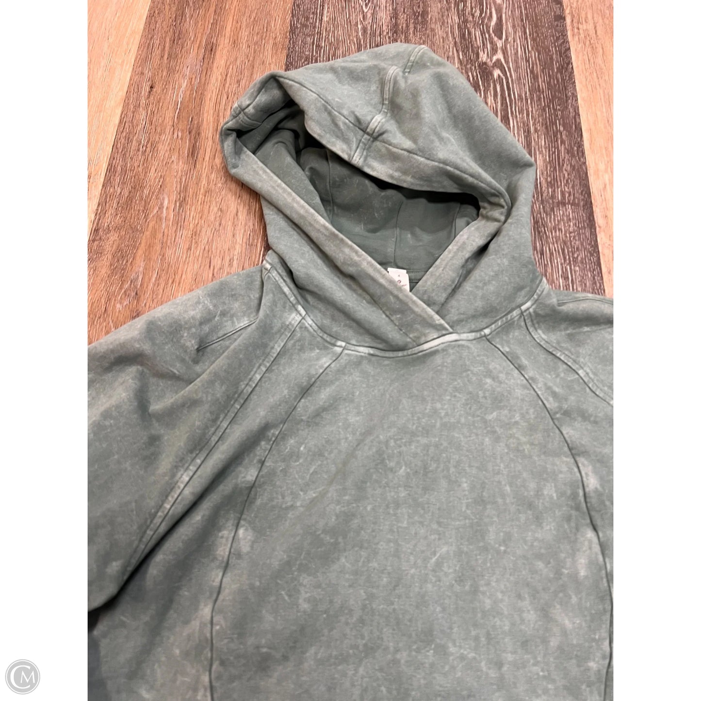 Athletic Sweatshirt Hoodie By Lululemon In Green, Size: 4