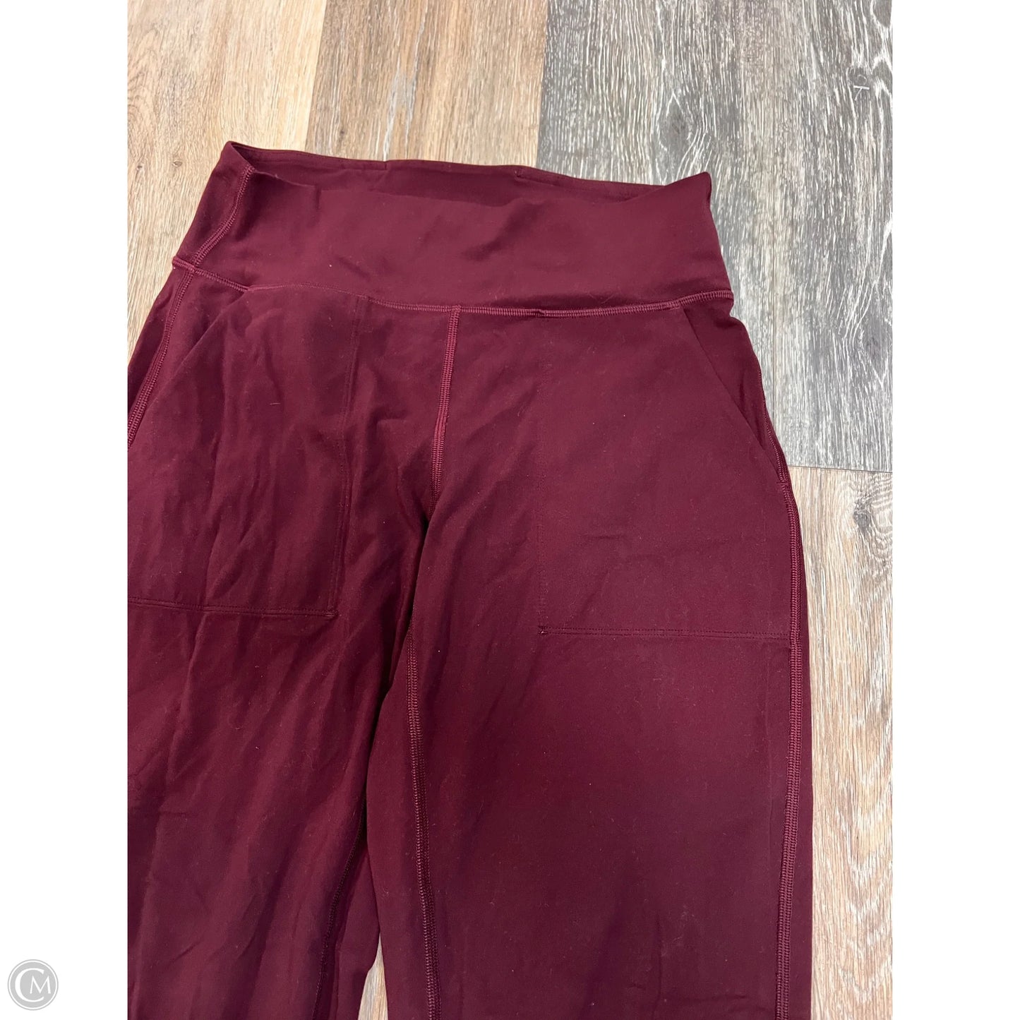 Athletic Pants By Lululemon In Maroon, Size: 6