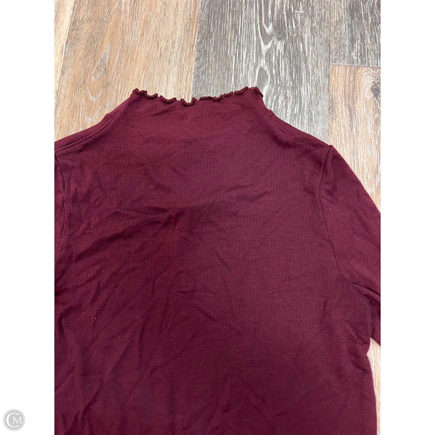 Top Long Sleeve By Lululemon In Maroon, Size: 6