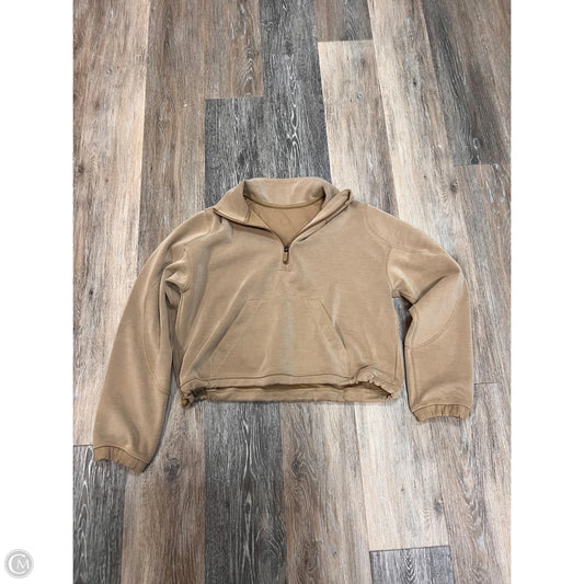 Athletic Sweatshirt Collar By Lululemon In Tan, Size: 4