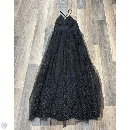 Dress Party Long By Showpo In Black, Size: 8