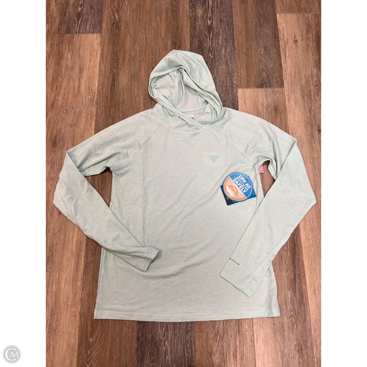 Athletic Top Long Sleeve Hoodie By Columbia In Green, Size: M