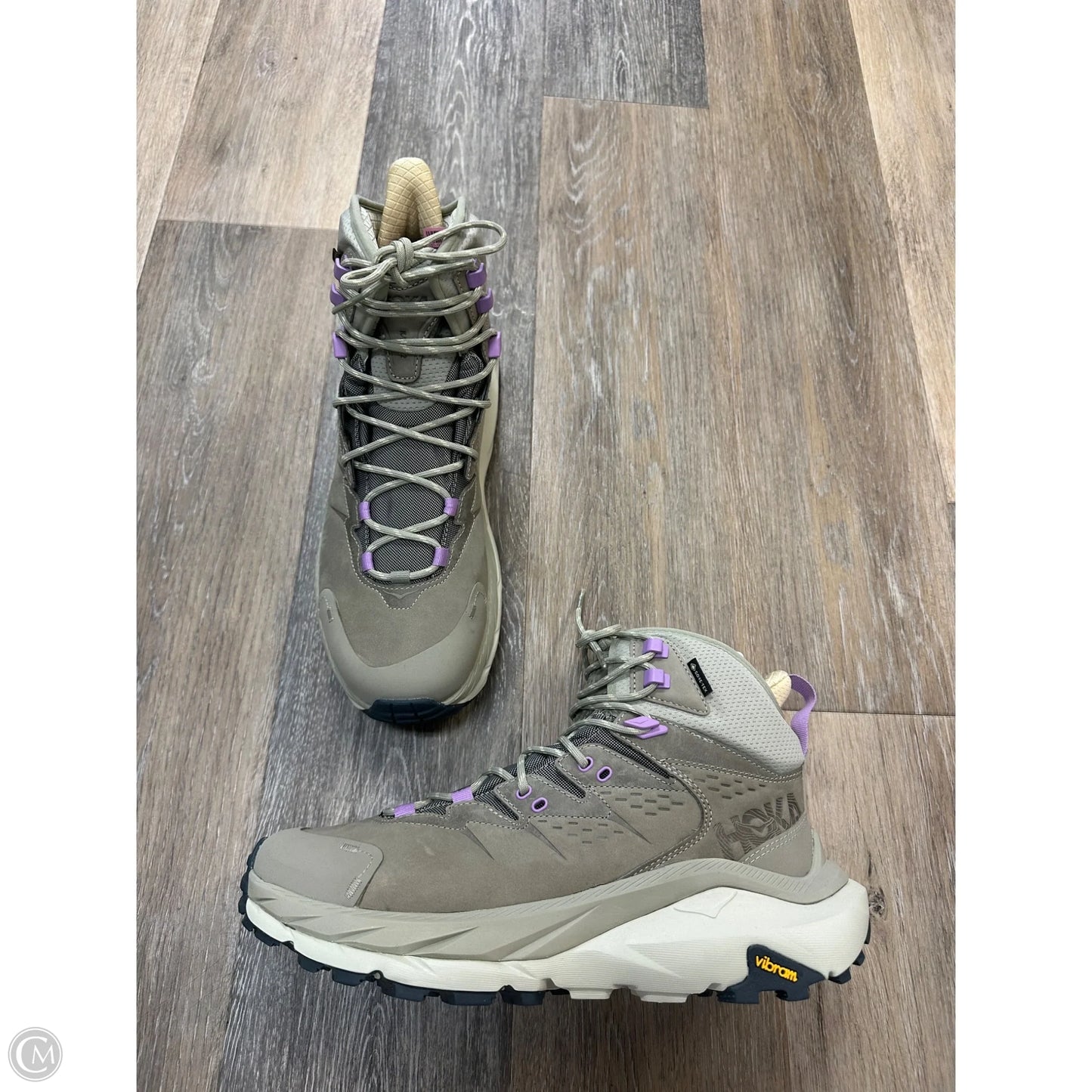 Shoes Hiking By Hoka In Grey, Size: 11