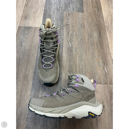 Shoes Hiking By Hoka In Grey, Size: 11