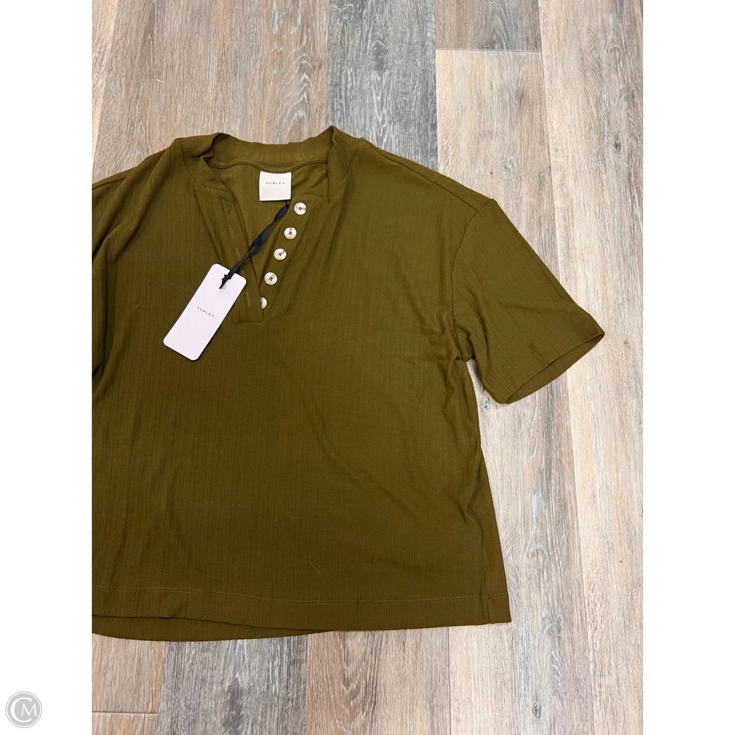 Top Short Sleeve By Varley In Green, Size: L