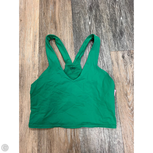 Athletic Bra By Alo In Green, Size: M