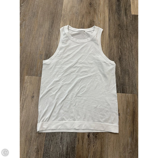 Athletic Tank Top By Lululemon In White, Size: 4