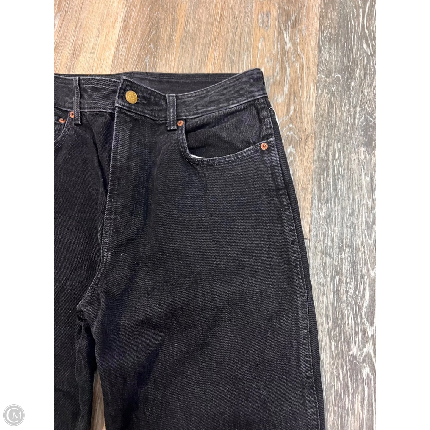 Jeans Straight Designer By B. Sides In Black Denim, Size: 2/26