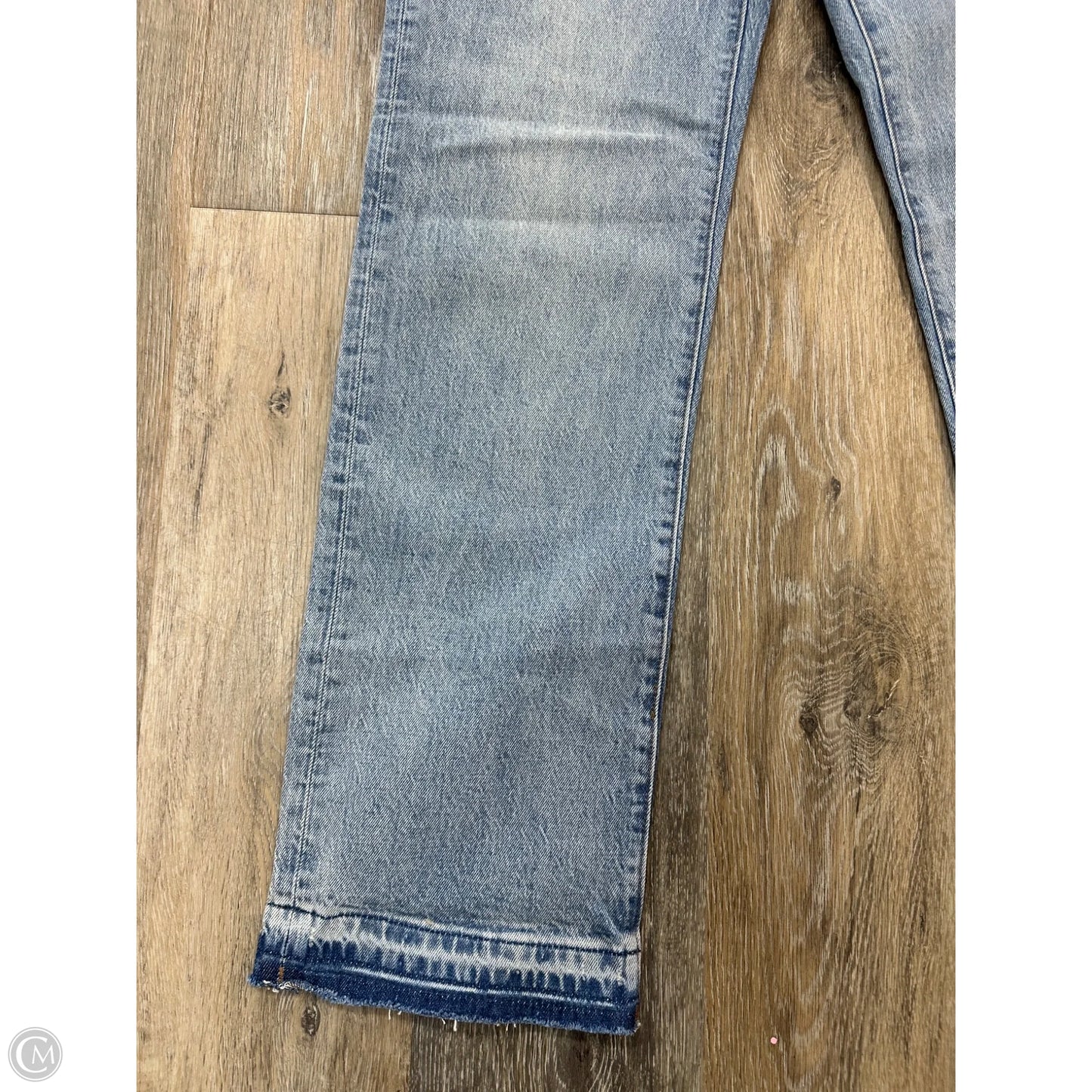 Jeans Straight By Madewell In Blue Denim, Size: 0