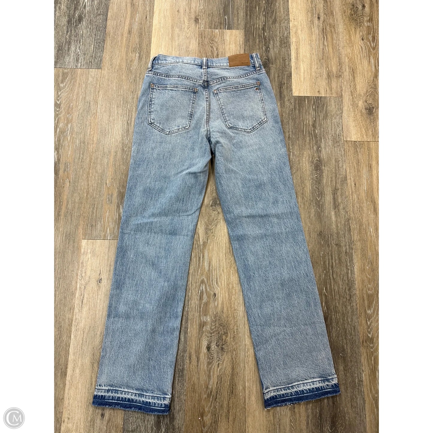 Jeans Straight By Madewell In Blue Denim, Size: 0