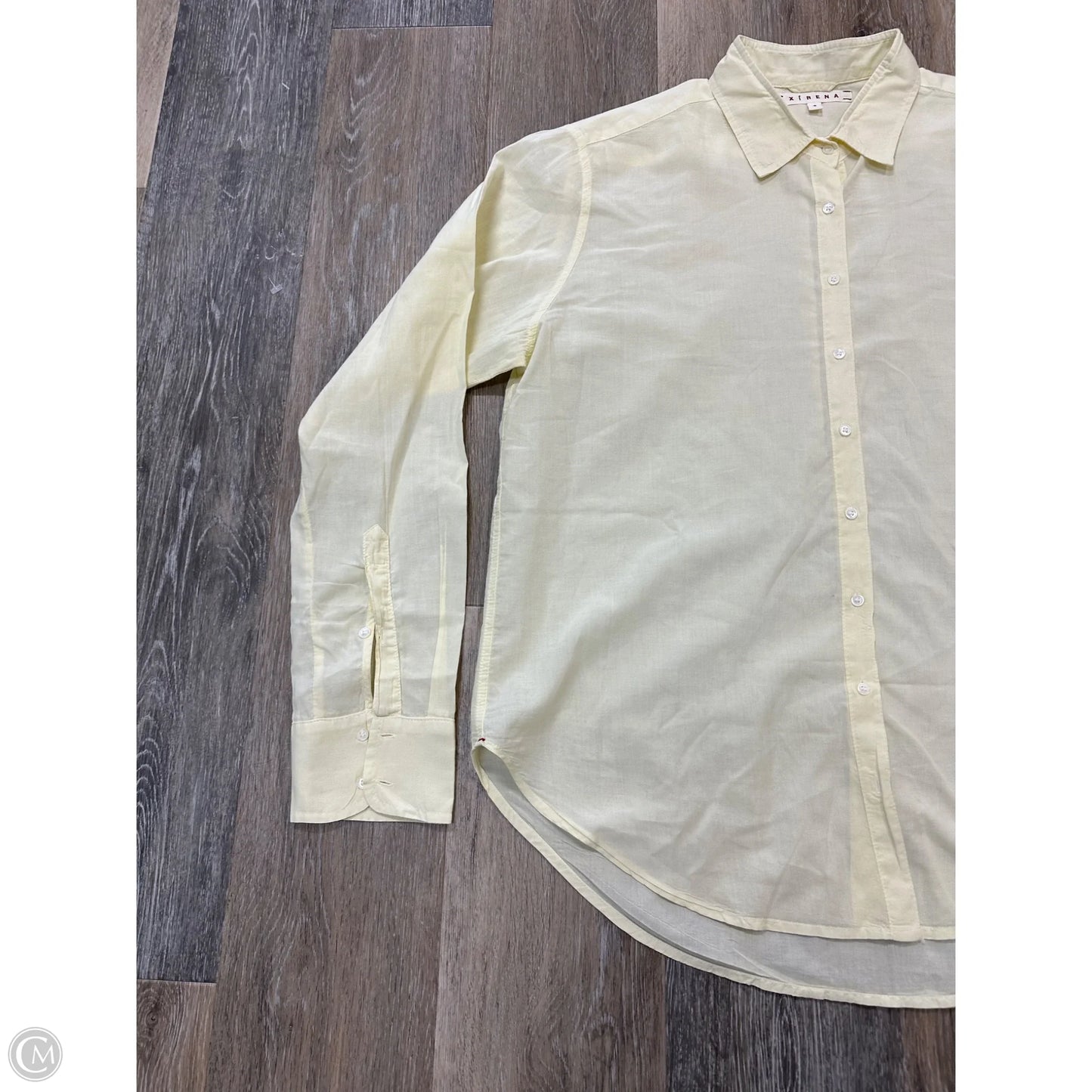 Blouse Long Sleeve By Xirena In Yellow, Size: S