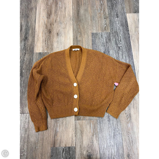 Sweater Cardigan By Madewell In Yellow, Size: M