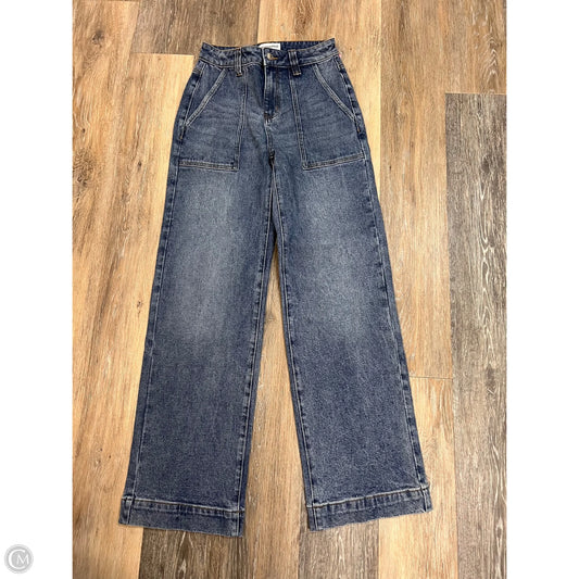 Jeans Wide Leg By Princess Polly In Blue Denim, Size: 4