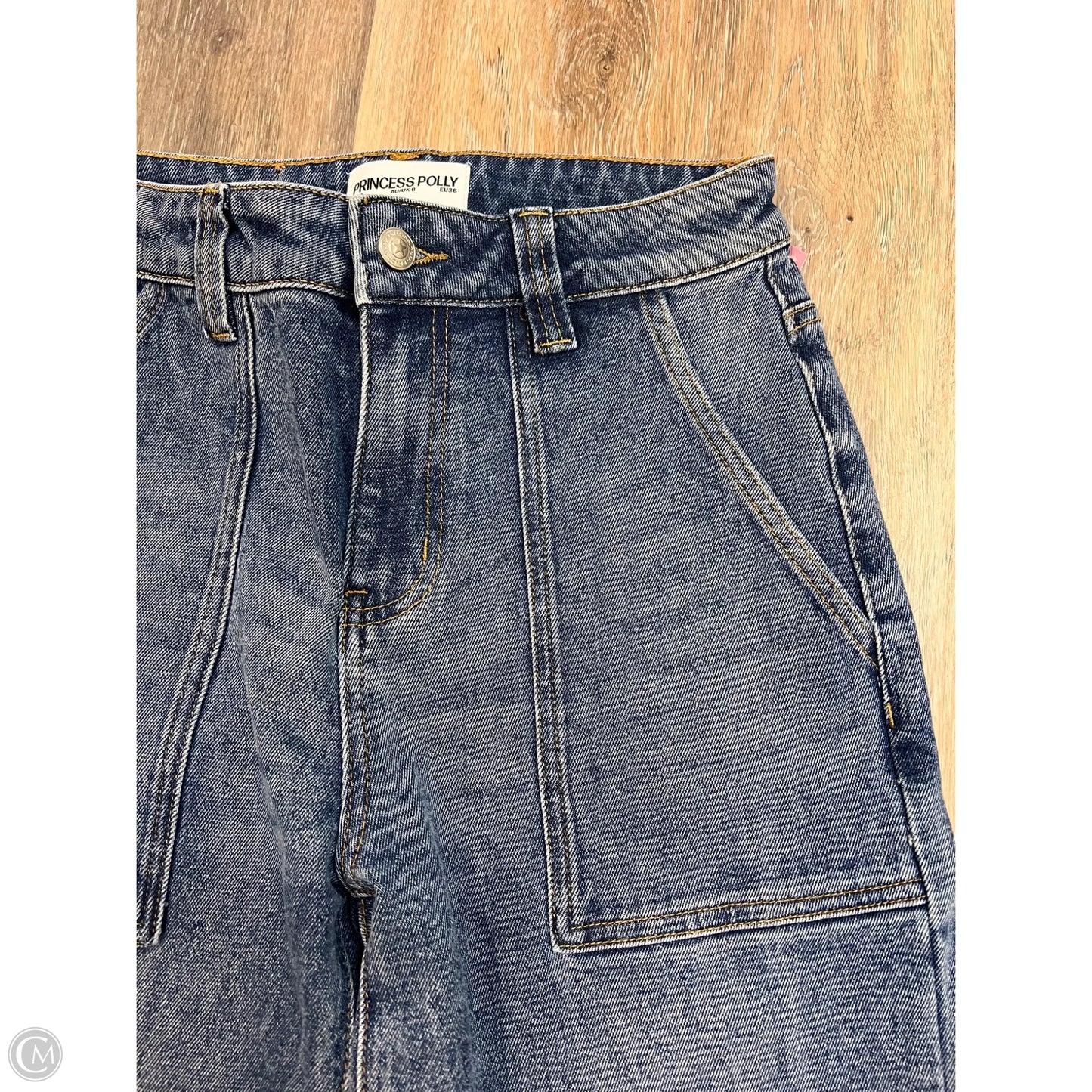 Jeans Wide Leg By Princess Polly In Blue Denim, Size: 4