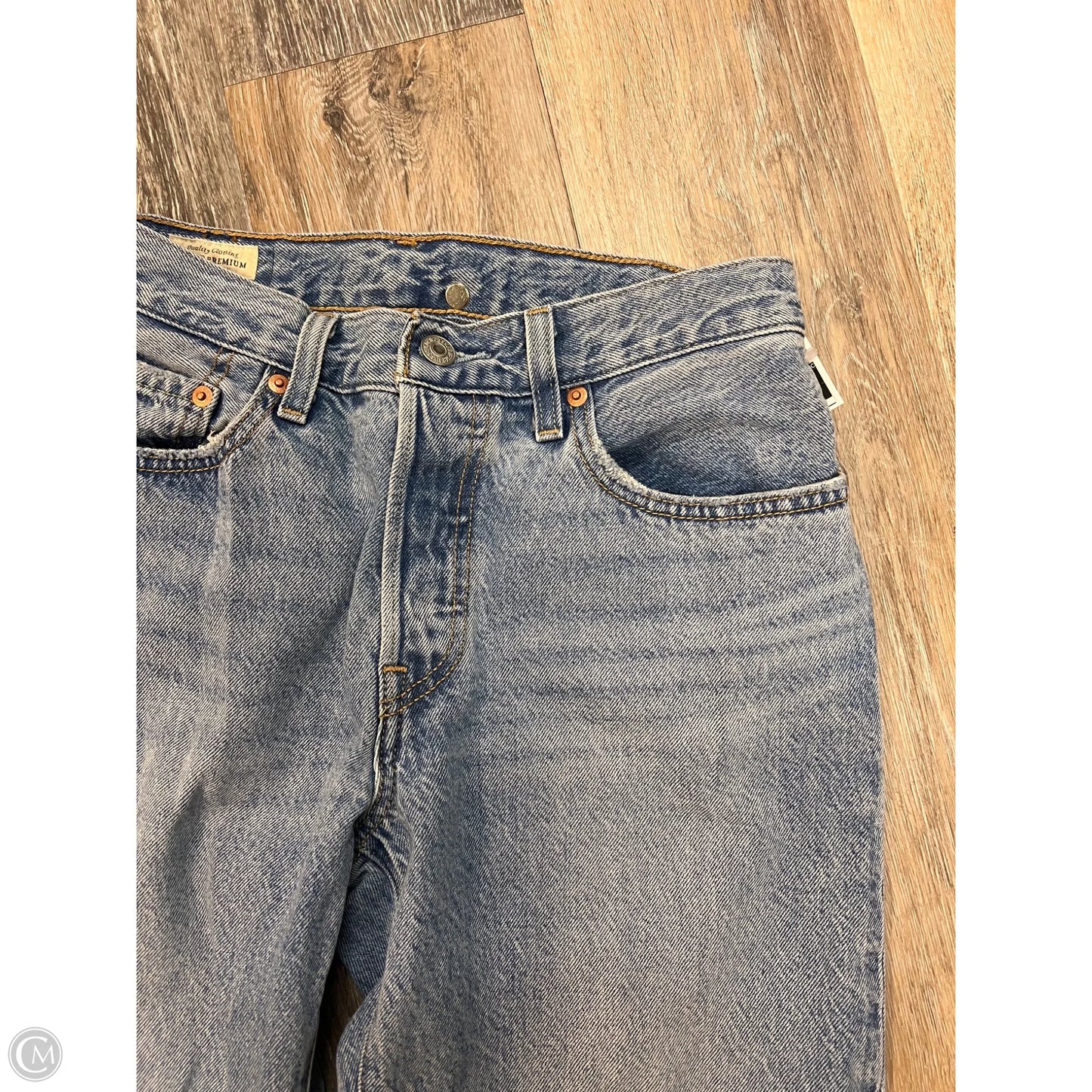Jeans Straight By Levis In Blue Denim, Size: 2/26