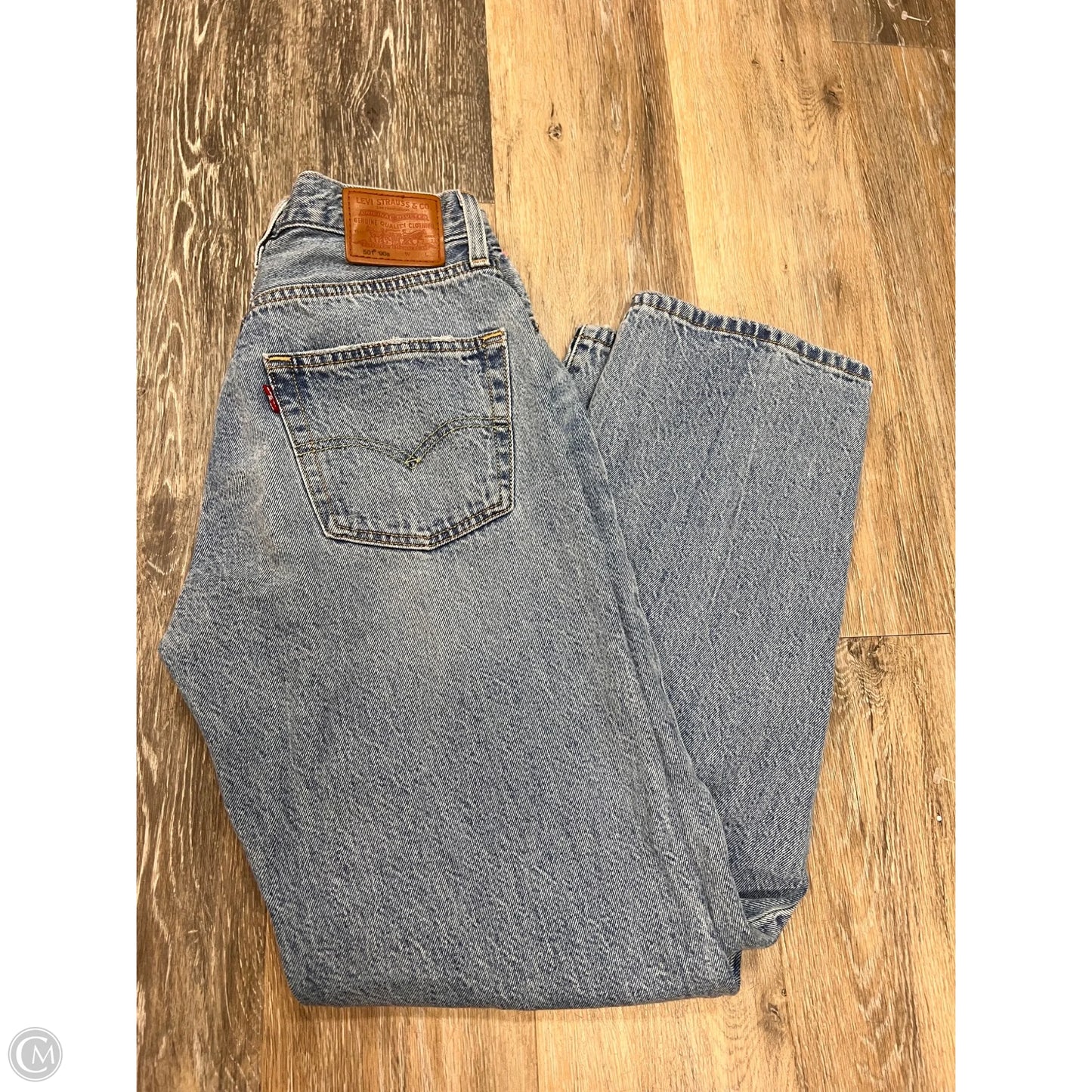 Jeans Straight By Levis In Blue Denim, Size: 2/26