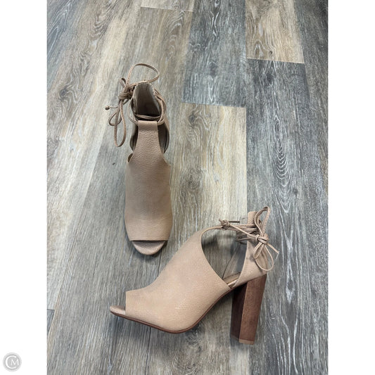 Shoes Heels Block By Splendid In Tan, Size: 8.5