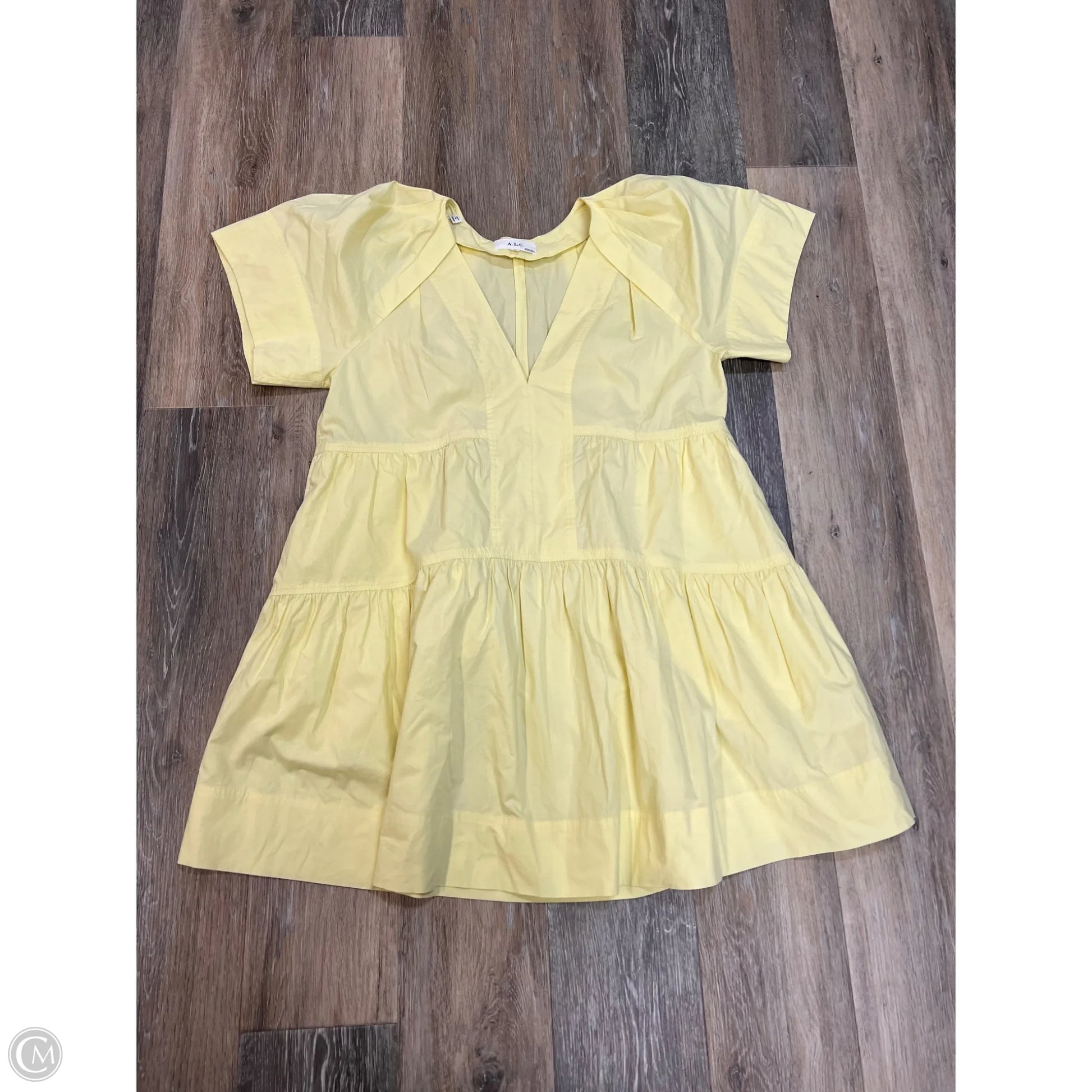 alc yellow dress Dress Designer Casual Short By Alc In Yellow, Size: 2 – Clothes Mentor Fargo ND #137