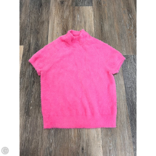 Sweater Short Sleeve By Maeve In Pink, Size: M