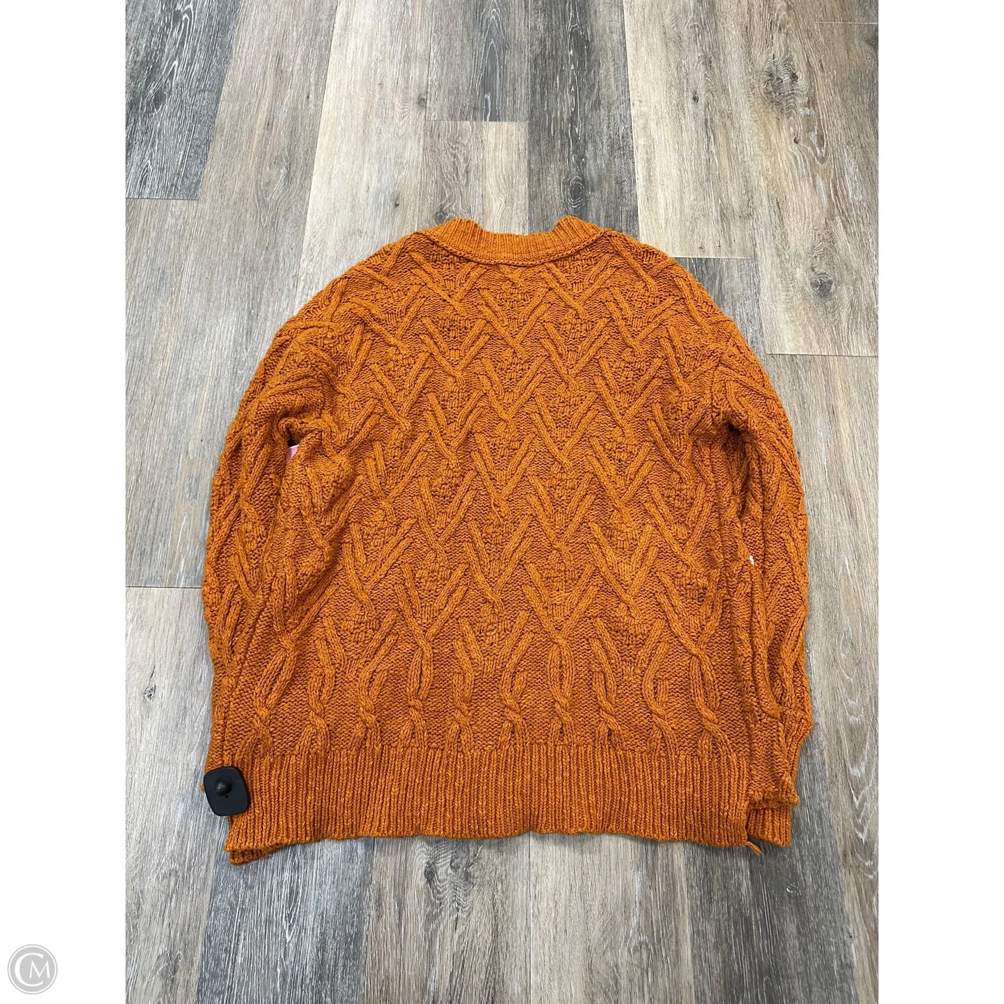 Sweater Cardigan By Free People In Orange, Size: Xs