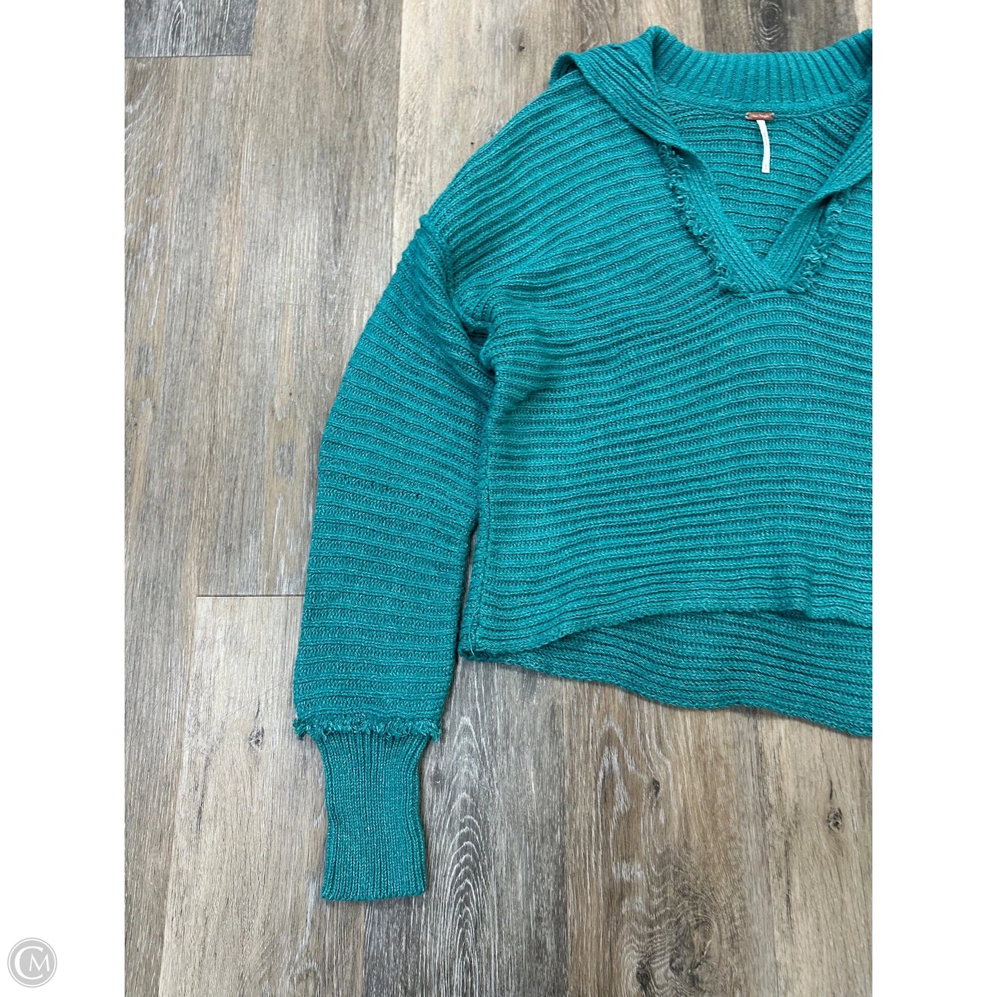 Sweater By Free People In Teal, Size: Xs