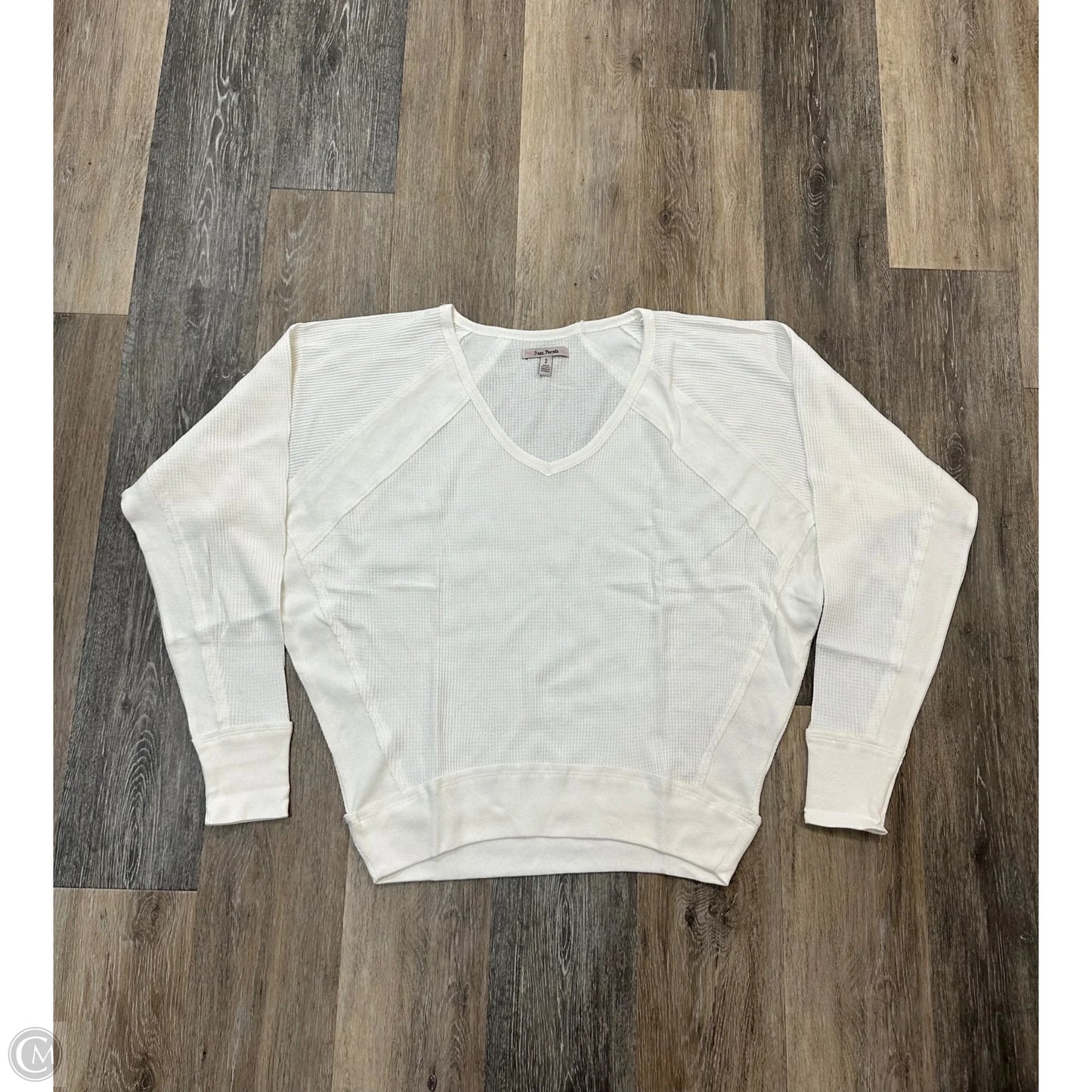 Top Long Sleeve By Free People In White, Size: S