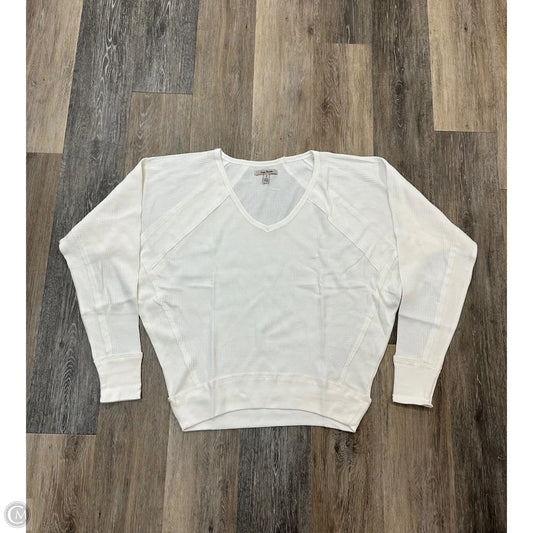 Top Long Sleeve By Free People In White, Size: S