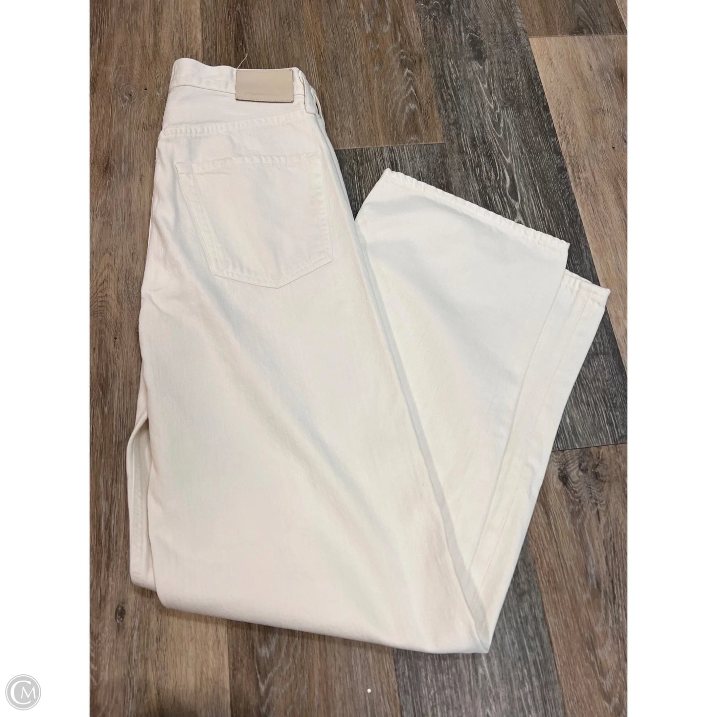 Jeans Wide Leg By Citizens Of Humanity In White Denim, Size: 2