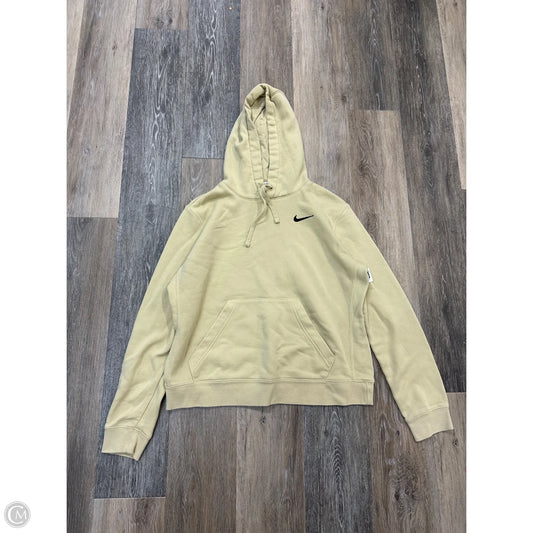 Athletic Sweatshirt Hoodie By Nike Apparel In Yellow, Size: M