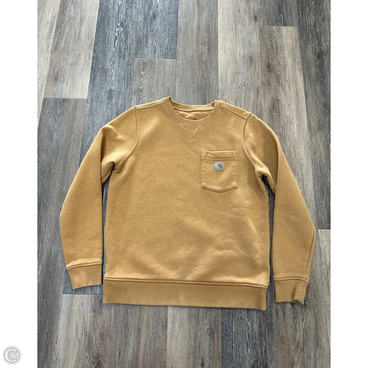 Sweatshirt Crewneck By Carhartt In Yellow, Size: M