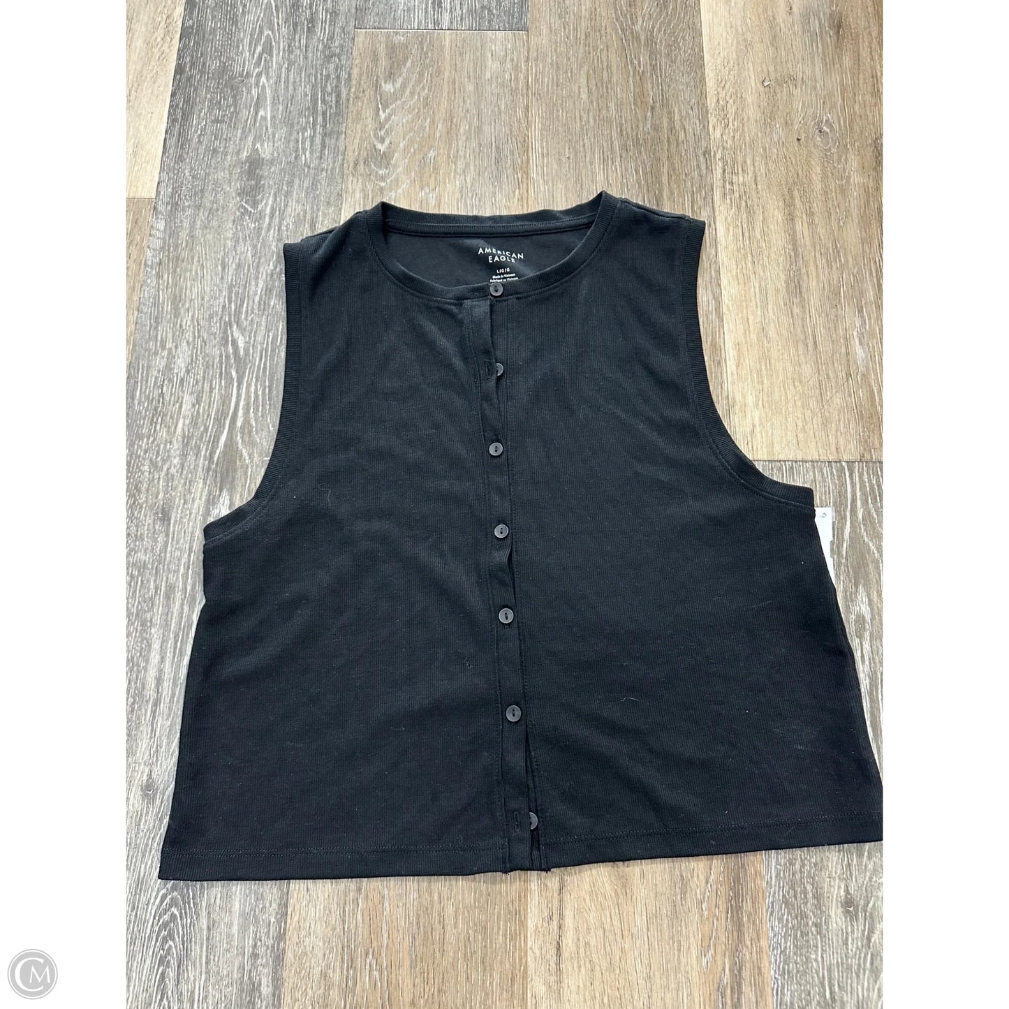 Tank Top By American Eagle In Black, Size: L