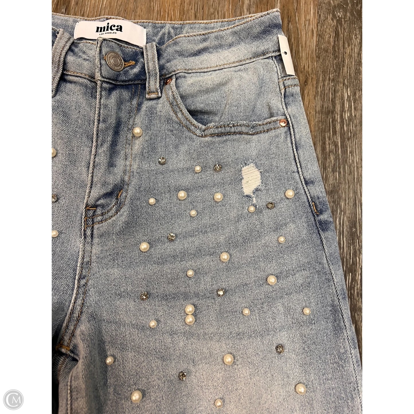 Jeans Straight By Mica In Blue Denim, Size: 0/24