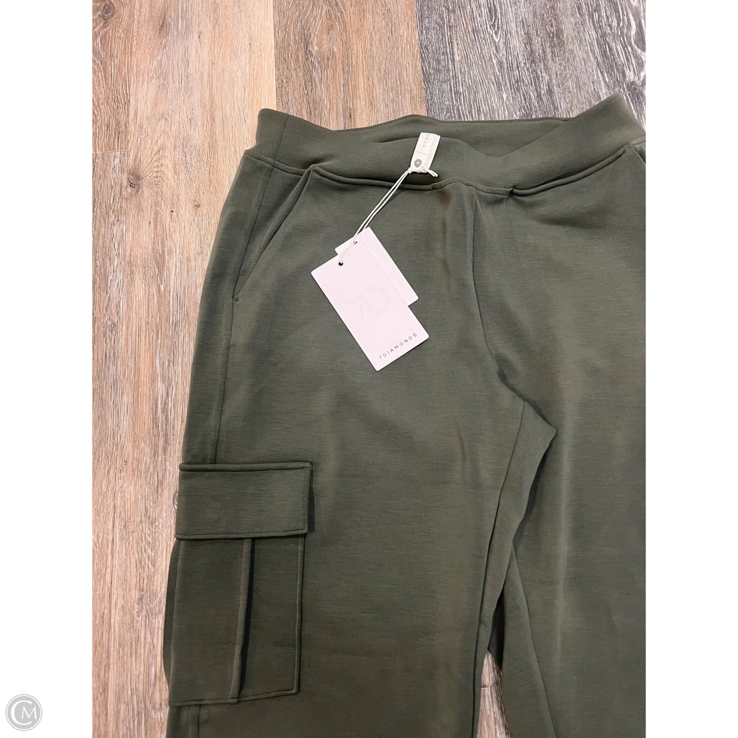 Athletic Pants By 7 Diamonds In Green, Size: M