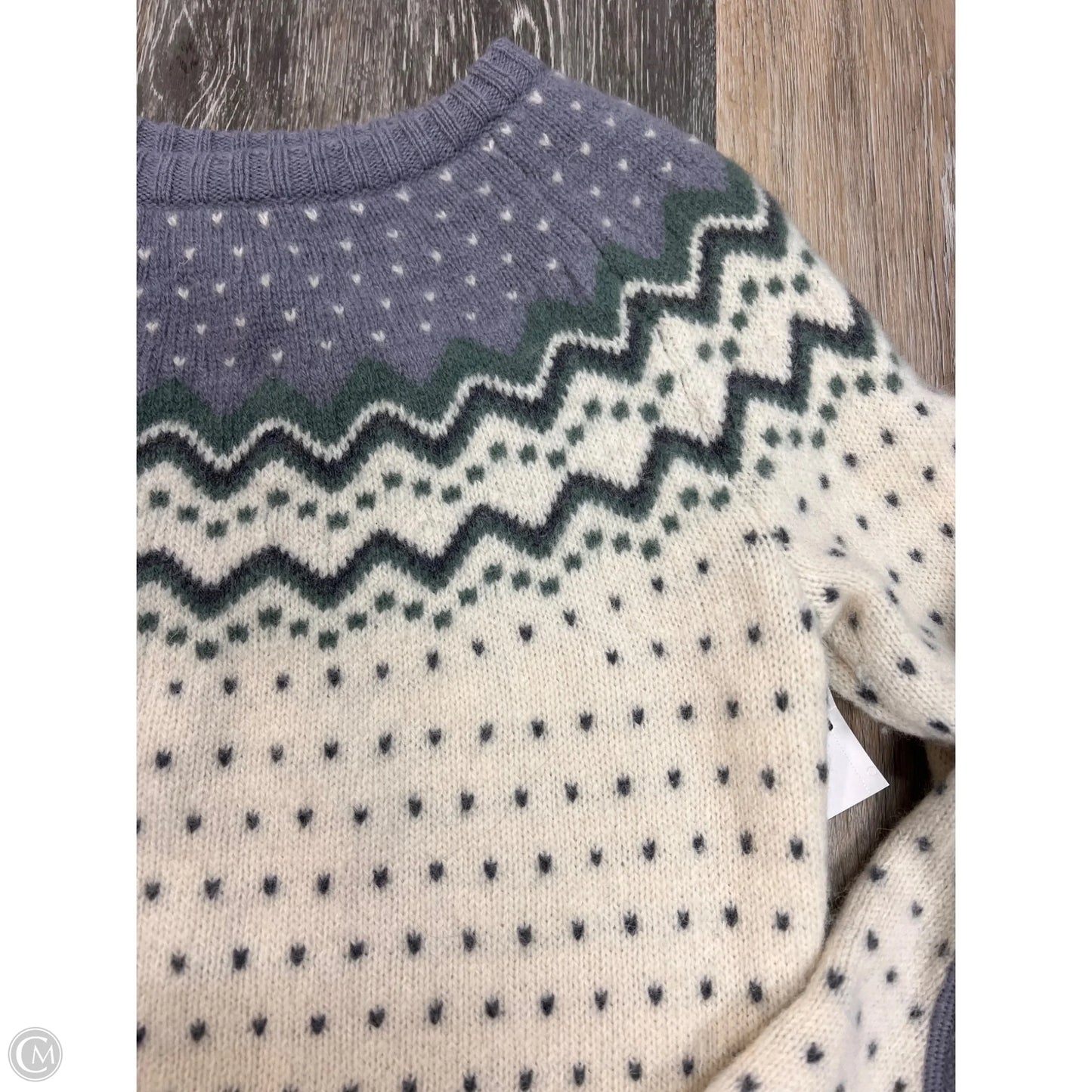 Sweater By Fjall Raven In Grey White, Size: M