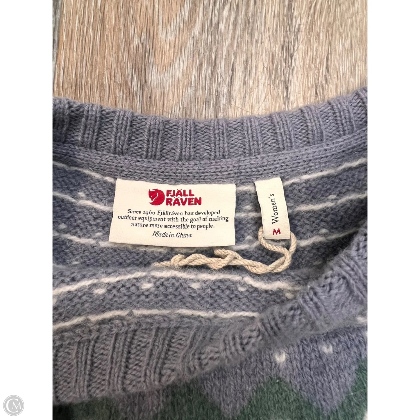 Sweater By Fjall Raven In Grey White, Size: M
