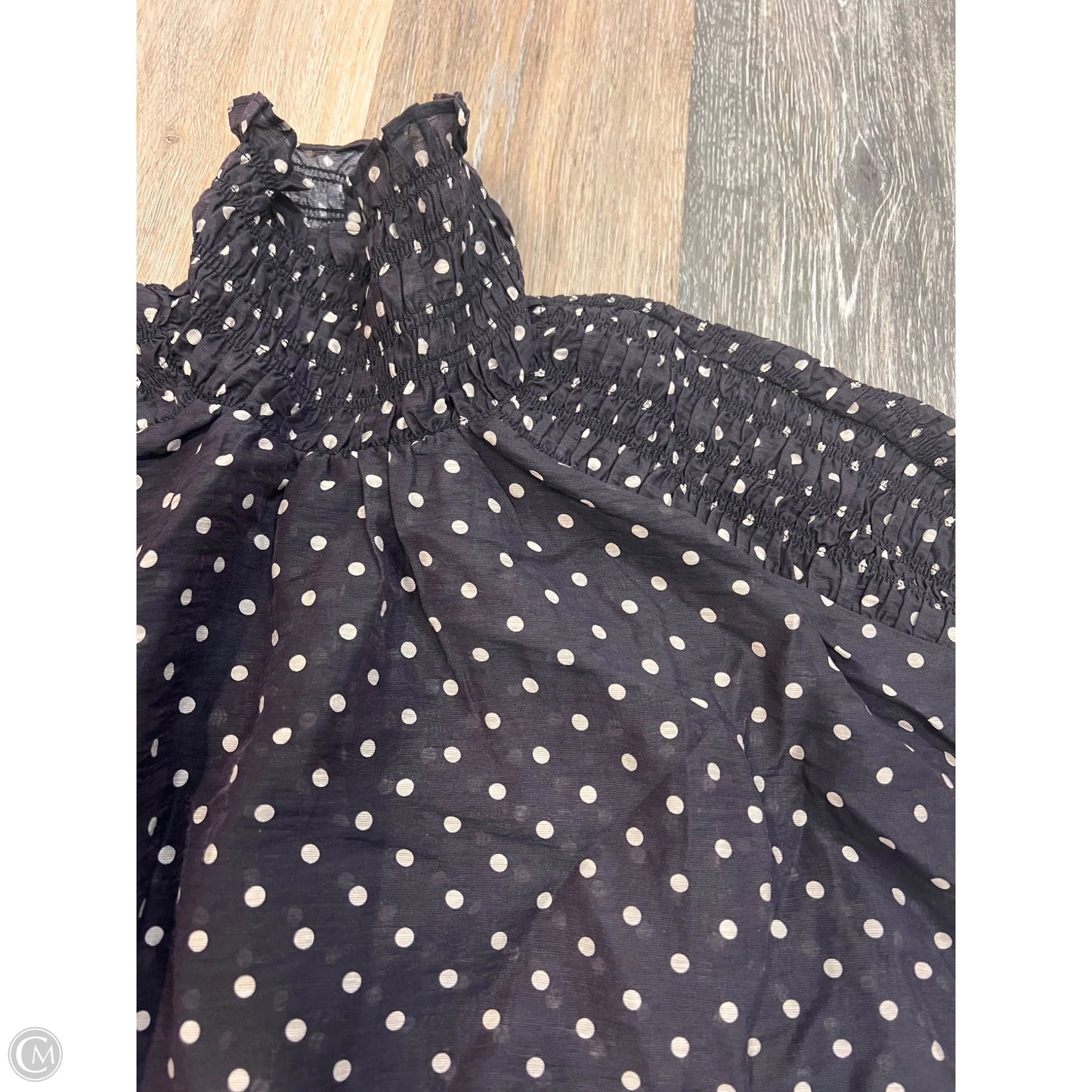 Designer Blouse Long Sleeve By Hope For Flowers By Tracy Reese In Polkadot Pattern, Size: S
