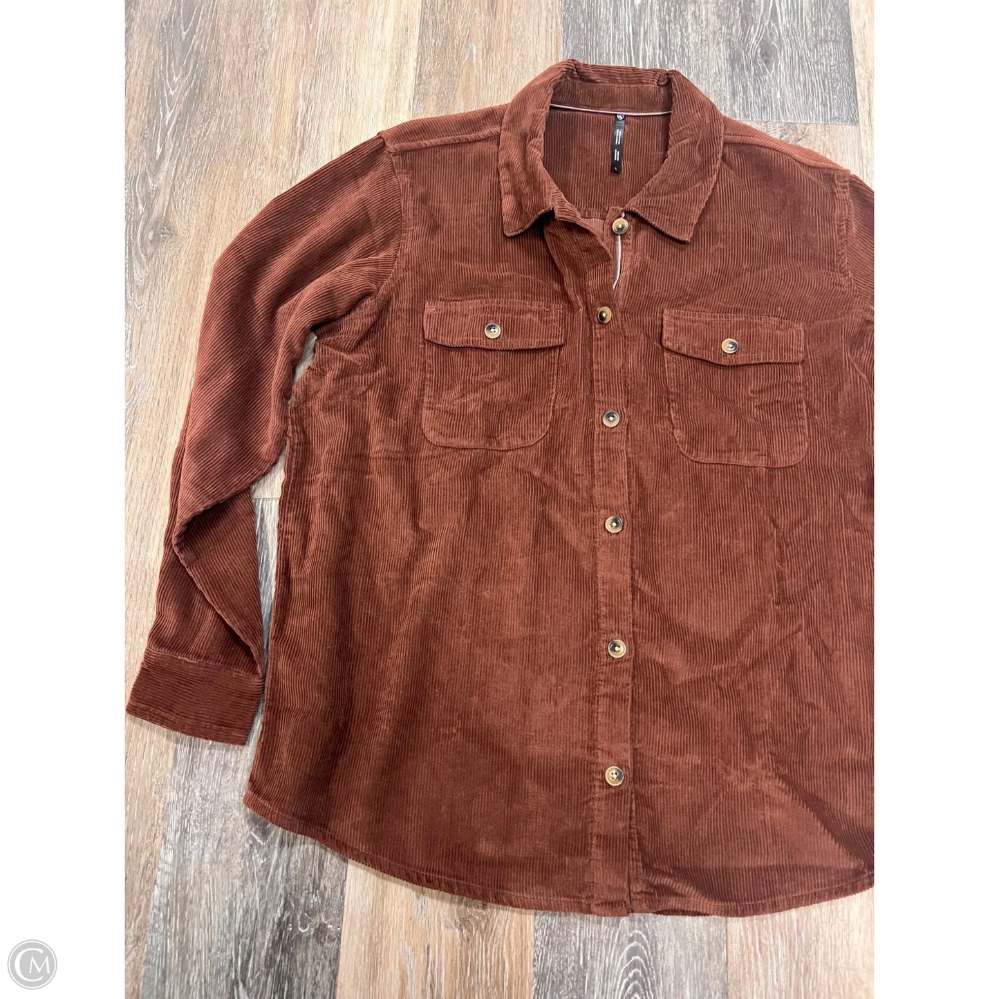 Jacket Shirt By Kuhl In Brown, Size: L