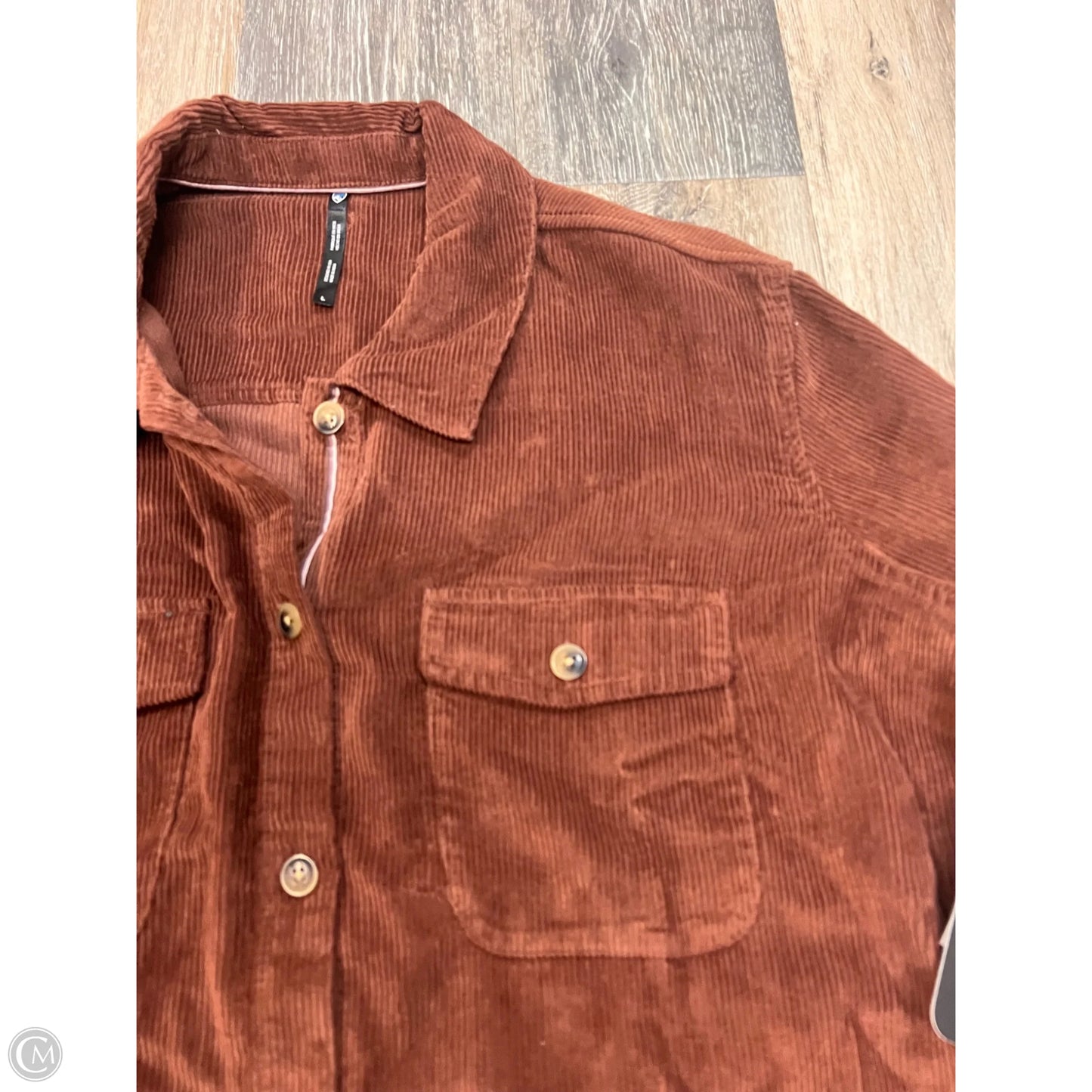 Jacket Shirt By Kuhl In Brown, Size: L