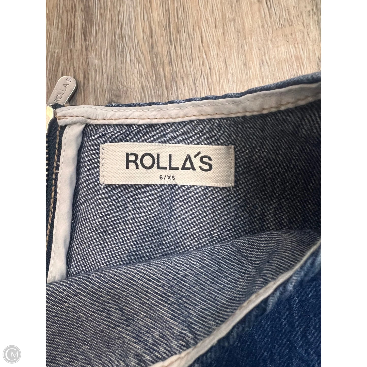 Dress Casual Short By Rollas In Blue Denim, Size: Xs