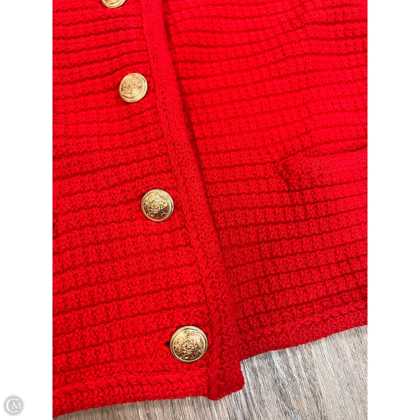 Sweater Cardigan By Amazon Essentials In Red, Size: M