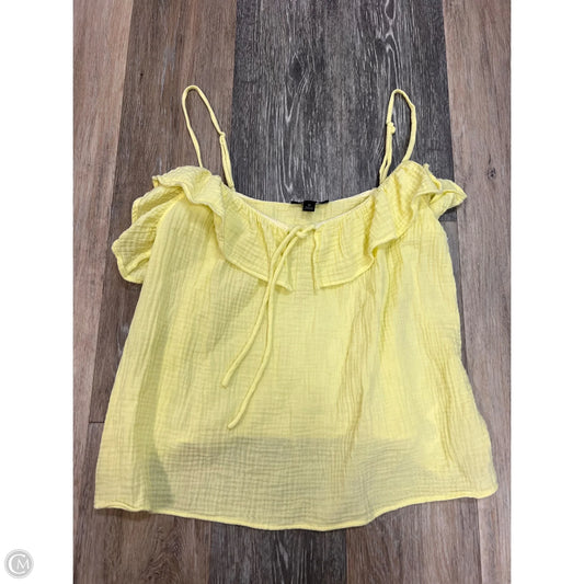 Top Sleeveless By J. Crew In Yellow, Size: M