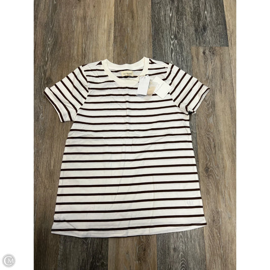 Top Short Sleeve By Thread And Supply In Striped Pattern, Size: S