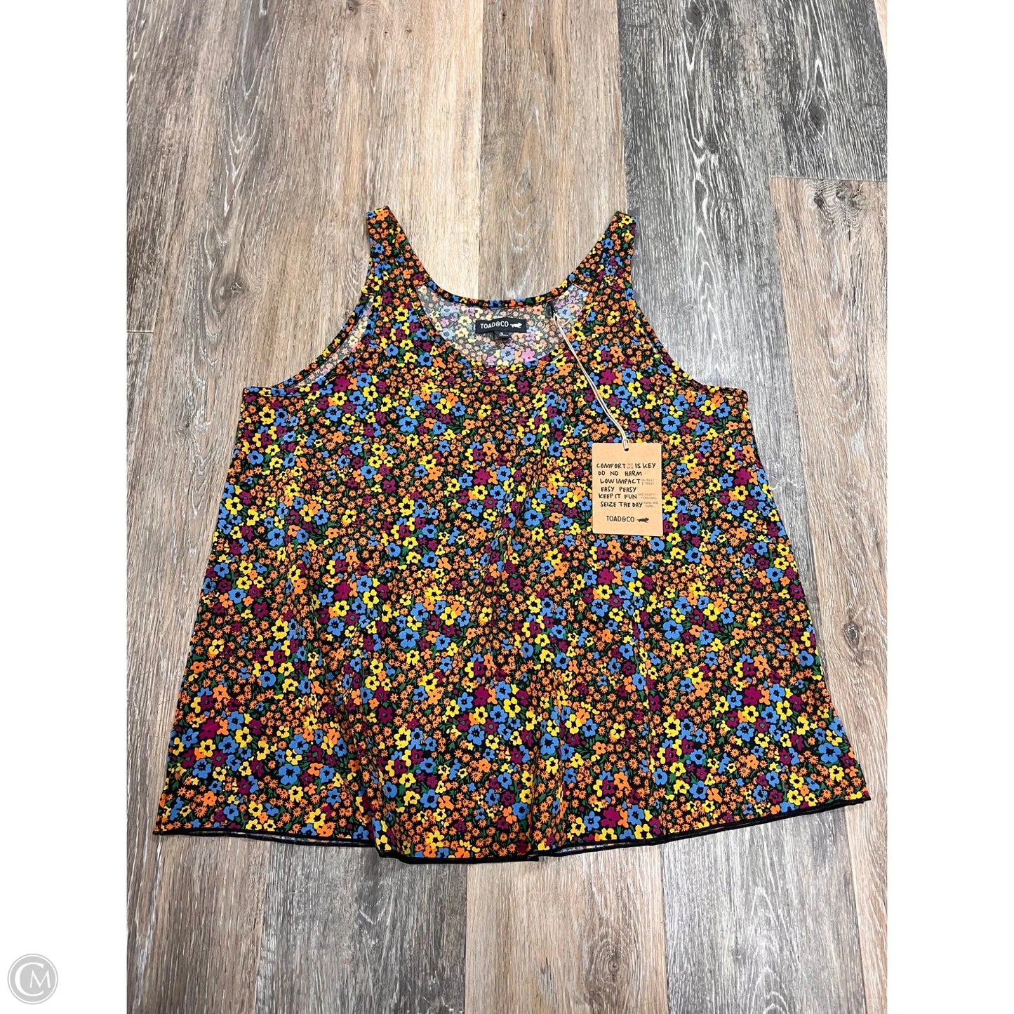 Top Sleeveless By Toad & Co In Floral Print, Size: S