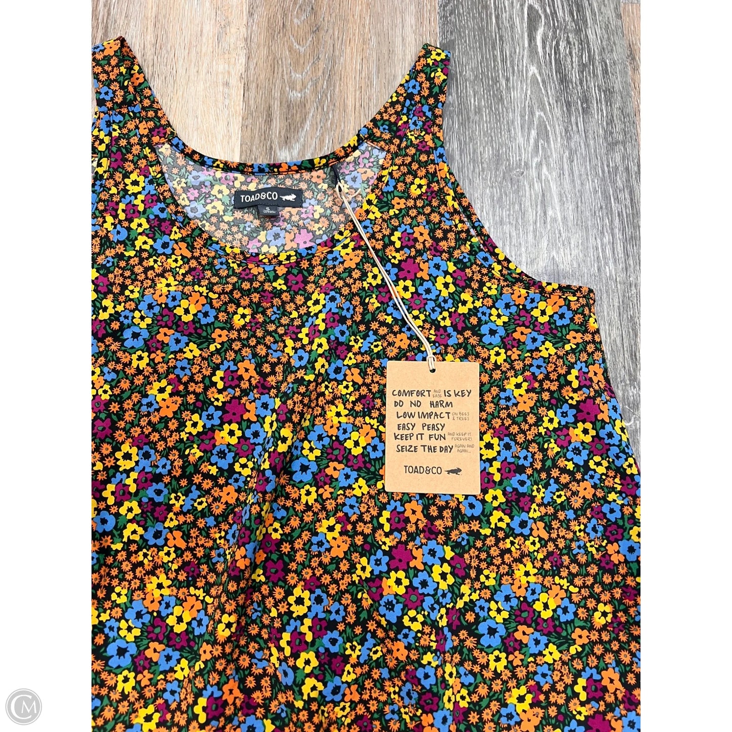 Top Sleeveless By Toad & Co In Floral Print, Size: S