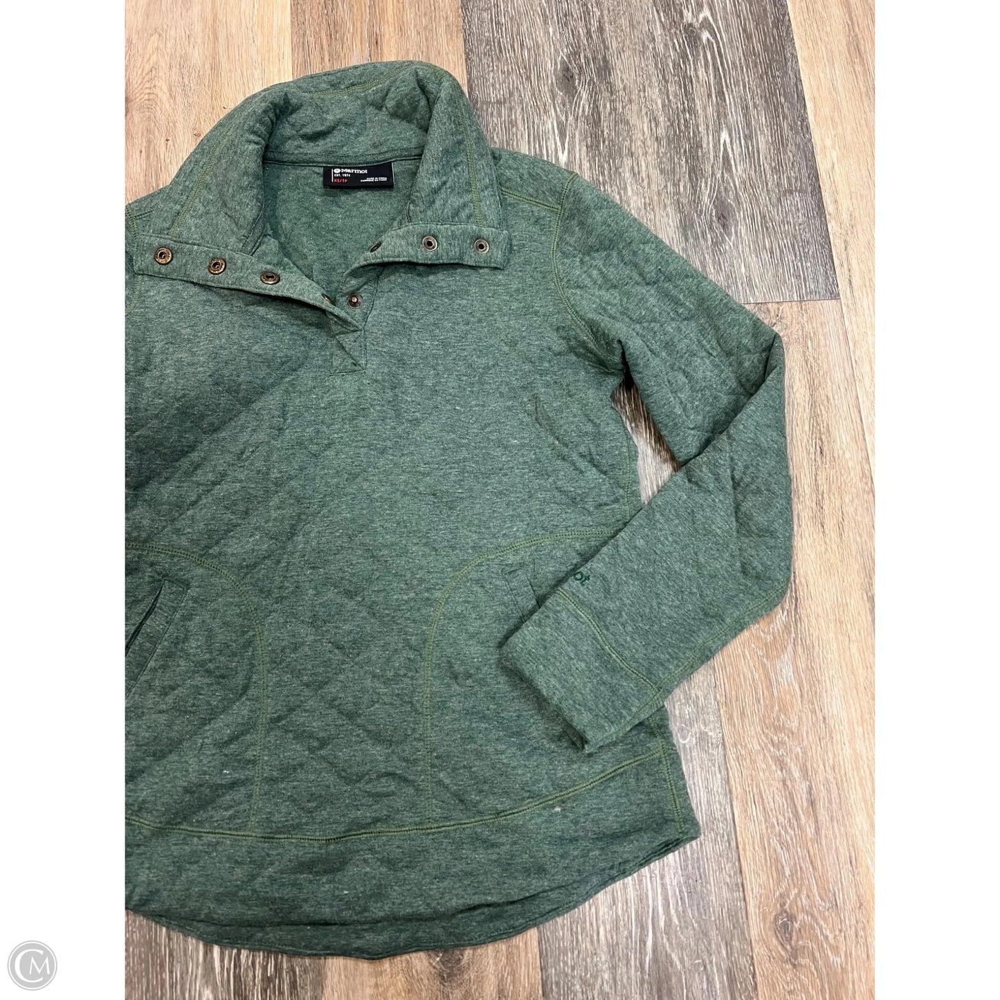 Athletic Sweatshirt Collar By Marmot In Green, Size: Xs